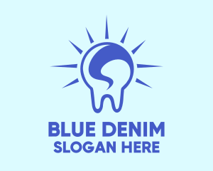 Bright Blue Tooth logo design