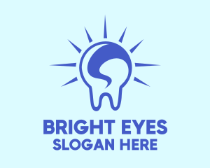 Bright Blue Tooth logo design