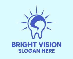 Bright Blue Tooth logo design