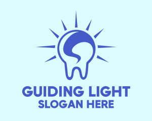 Bright Blue Tooth logo design