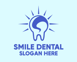 Bright Blue Tooth logo design