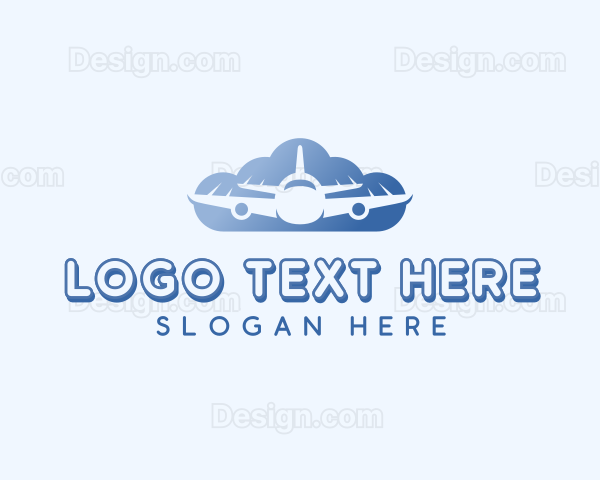 Cloud Airplane Flight Logo