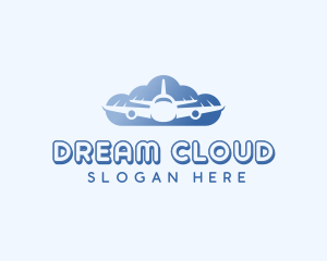 Cloud Airplane Flight  logo design