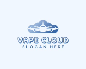 Cloud Airplane Flight  logo design