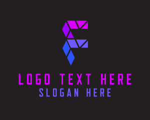 Online - Online Gaming Tech logo design
