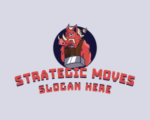 Sledgehammer Boar Gaming logo design
