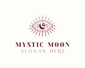 Bohemian Moon Eye logo design