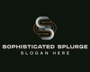 Startup Modern Tech Letter S logo design