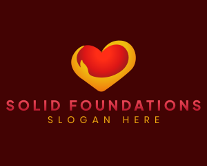 Hands Heart Foundation logo design