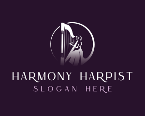 Harp Instrument Musician logo