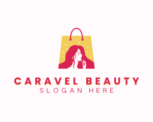 Beauty Cosmetics Shopping Bag logo design