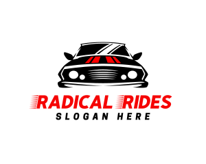 Retro Car Vehicle logo design