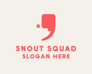 Dog Snout Apostrophe logo design