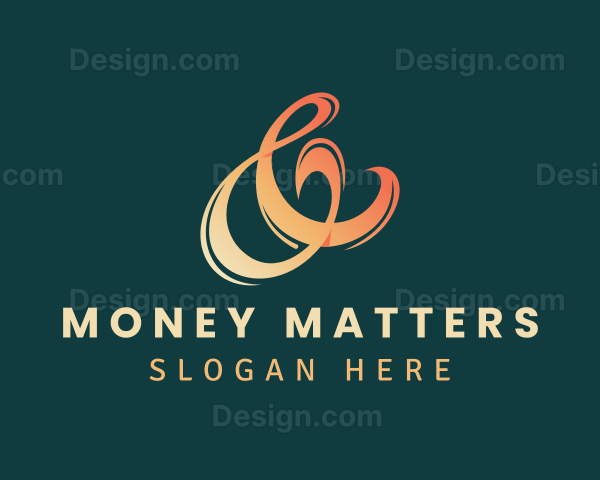 Modern Ampersand Script Logo