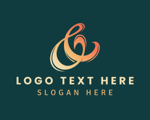 Font - Modern Ampersand Script logo design
