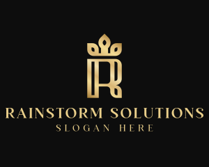 Luxury Elegant Letter R logo design