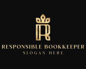 Luxury Elegant Letter R logo design