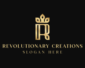 Luxury Elegant Letter R logo design