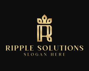 Luxury Elegant Letter R logo design