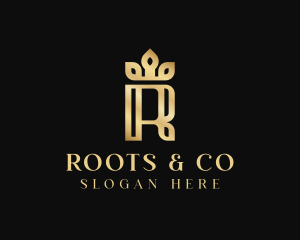 Luxury Elegant Letter R logo design