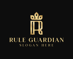 Luxury Elegant Letter R logo design