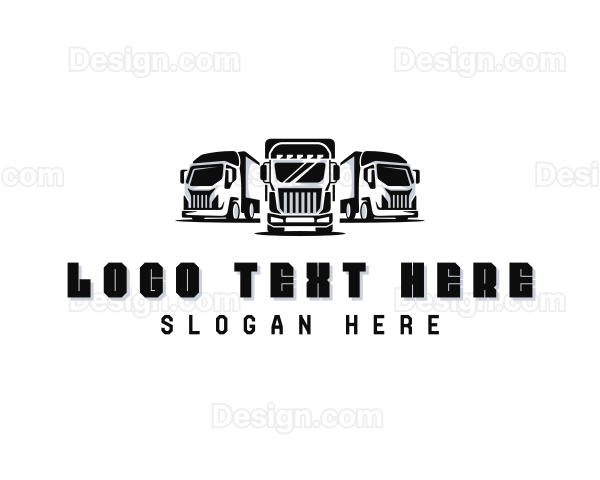 Trucking Transport Logistics Logo