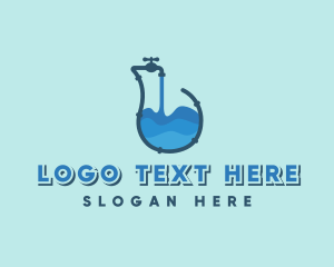 Faucet Pipe Plumbing logo