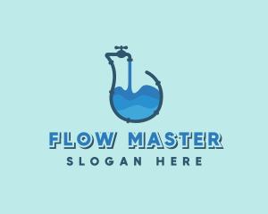 Faucet Pipe Plumbing logo