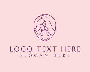 Minimalist Hair Stylist Salon logo