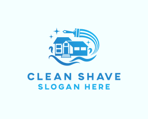 House Cleaning Squeegee logo design