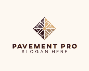 Flooring Pavement Tile logo design