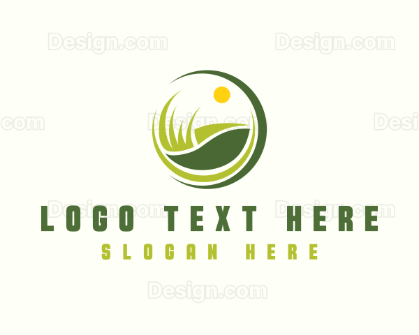 Landscaping Grass Lawn Logo