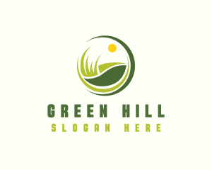 Landscaping Grass Lawn logo design