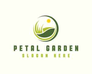 Landscaping Grass Lawn logo design