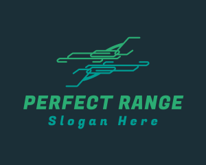 Dual Green Pistols logo design