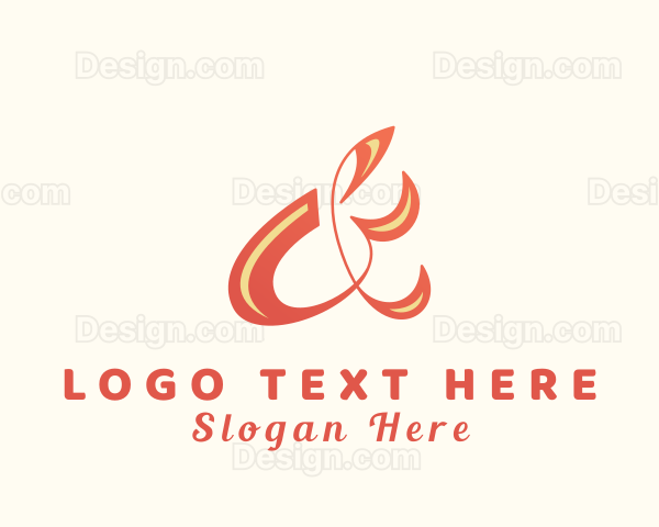 Stylish Ampersand Lettering Logo