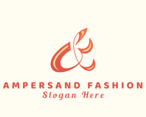 Stylish Ampersand Lettering logo