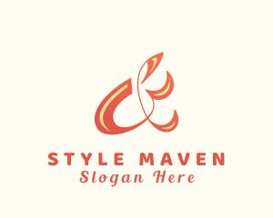 Stylish Ampersand Lettering logo