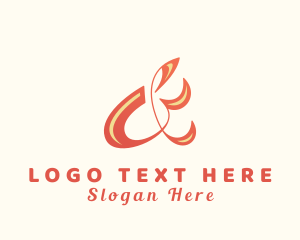 Fashionista - Stylish Ampersand Lettering logo design