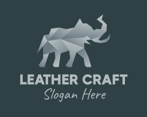 Origami Elephant Craft logo design