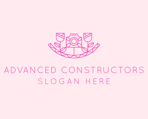 Pink Flower Photography logo design