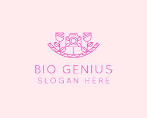 Pink Flower Photography logo design