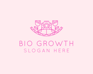 Pink Flower Photography logo design