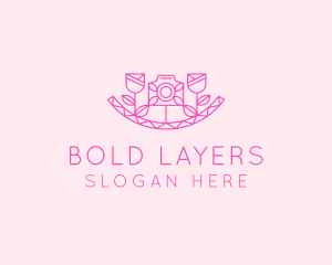 Pink Flower Photography logo design