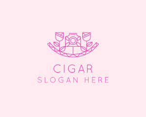 Pink Flower Photography logo design