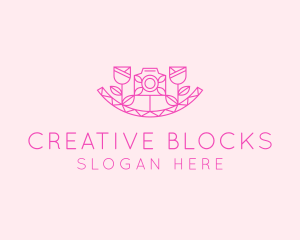 Pink Flower Photography logo design