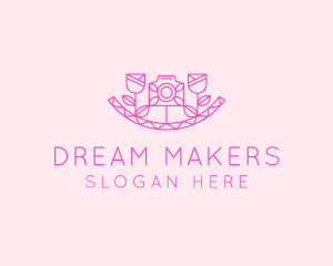 Pink Flower Photography logo design