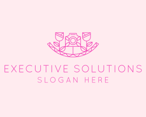 Pink Flower Photography logo design