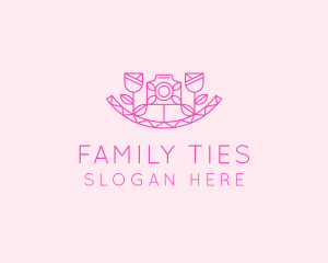 Pink Flower Photography logo design