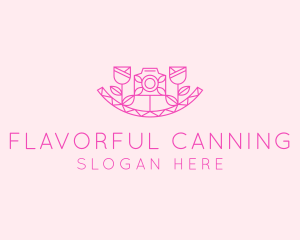 Pink Flower Photography logo design